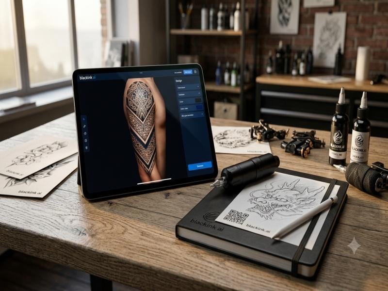 BlackInk AI Tattoo Generator Guide Custom Tattoo Design Platform Features And Benefits